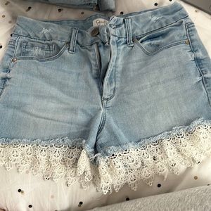 High rise shorts